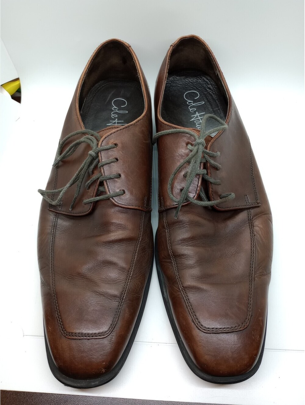 Cole Haan Men's 11M Oxfords Leather Dress Shoes Lace Up Medium Brown CO8161 205